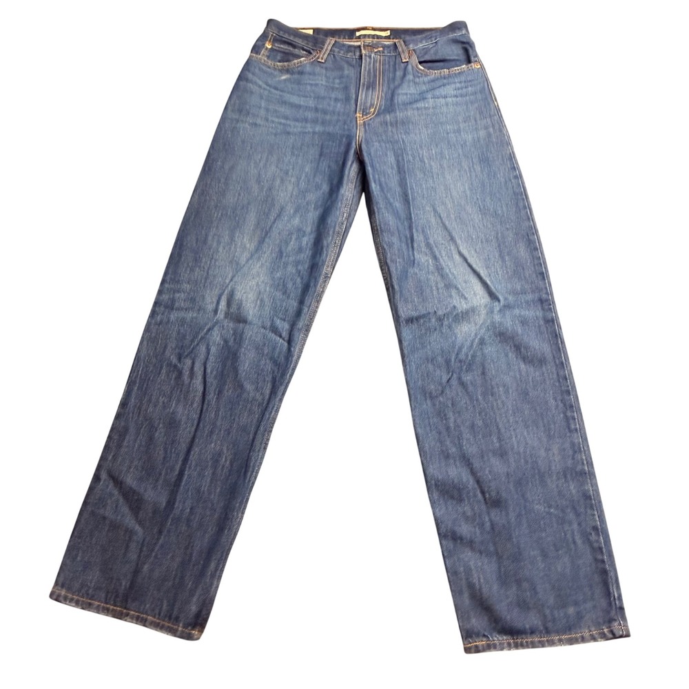 Levis Premium Dad Jean Medium Wash Blue Straight Leg Denim W28 L30 Big E